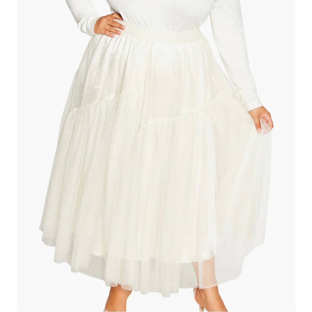 City Chic - Luna Tulle Maxi Skirt